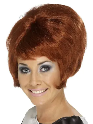 Beehive Wig Auburn 50s 60s 70s Ladies MOD Fancy Dress Costume Accessory • £12.99