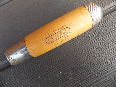 $9 • Buy Vintage General File & Tool Handle USA, Adjustable W/ Wood Handle
