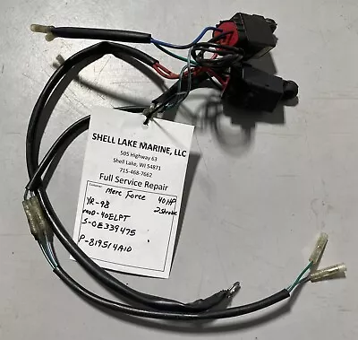 1998 Mercury/Force 40HP Outboard 2 Stroke Tilt/Trim Wiring Harness - 819514A10 • $45