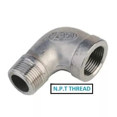 £2.79 • Buy Stainless Steel 316 90 Male / Female Elbow- Npt