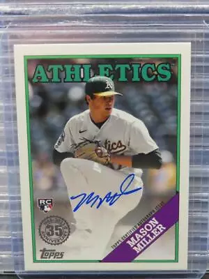 2023 Topps Mason Miller 1988 Topps Autographs Rookie Auto RC #88BAU-MM Athletics • $3.25