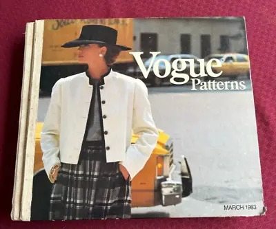 Vintage Fashion Vogue Patterns Store Display Counter Book Catalog March 1983 • $200