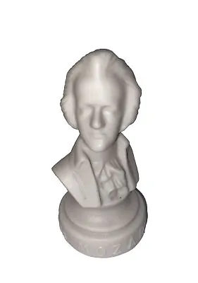 VTG HALBE MOZART Composer Statuette Bust 1756-1791 Resin 4.5 In • $6.99