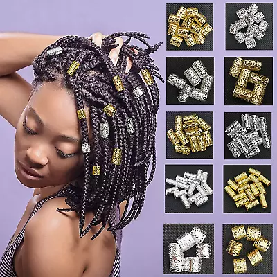 100 PCS Iron Dreadlock Beads Metal Hair Jewelry For Women Braids Gold Hair Acces • $13.03