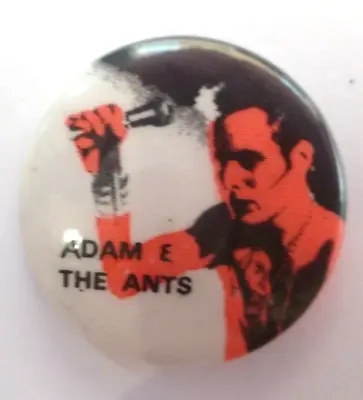 Adam And The Ants 1970s/80s Original Pin Badge  New Wave Punk #2 • £3.30