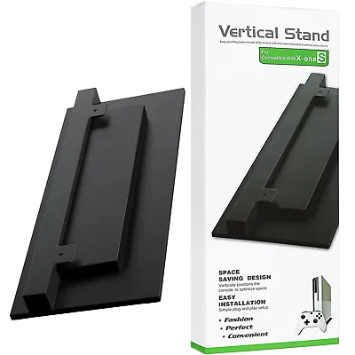 £3.95 • Buy Black Vented Vertical Stand Dock Holder For Microsoft XBOX ONE S SLIM Console