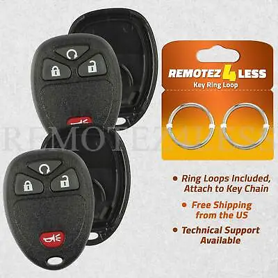 2 For Buick Cadillac Chevy GMC Keyless Remote Car Entry Key Fob Shell Case 4b RS • $7.95