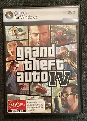 GTA Grand Theft Auto IV 4 PC Game (2 Disc Set) With Manual  COMPLETE • $10