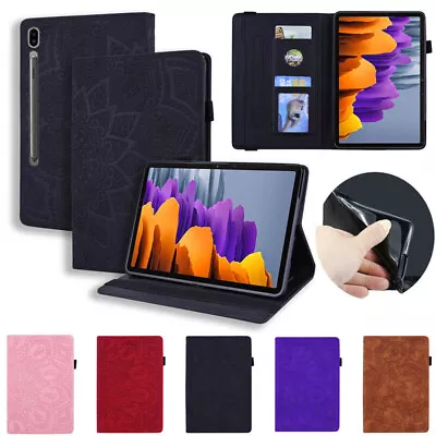 For Samsung Galaxy Tab S4 S5e S6 S7 S8 Ultra Plus Leather Flip Stand Case Cover • $22.79
