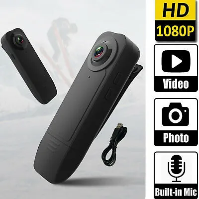 £17.42 • Buy HD 1080P Mini Pocket Pen Camera Hidden Portable Body Video Recorder DVR Cam