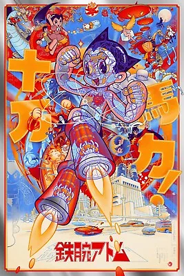 Astro Boy Foil Variant Screen Print By Martin Ansin Ltd. Ed 125 - NT Mondo - BNG • £300