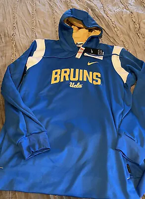 UCLA BRUINS Pullover NIKE Hoodie XL Sweatshirt NEW Therma Fit FREE SHIPPING Blue • $42.49