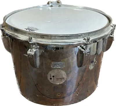$195 • Buy Sonor  10”X14” Steel Snare Drum Missing Bottom Hoop Parts Repairs