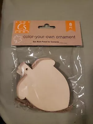 Crafter's Square - Color Your Own Ornament - Acorn - Wood Shapes - 8 Pieces • $3.25