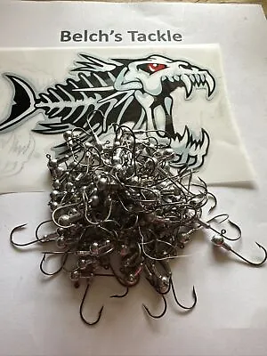 50 Pc Jig Heads Unpainted Bass Perch Crappie Trout Bream Bluegill • $10.25