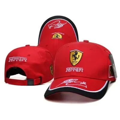 Ferrari F1 Racing Baseball Cap Car Logo Embroidered Adjustable Baseball Hat • $18.66