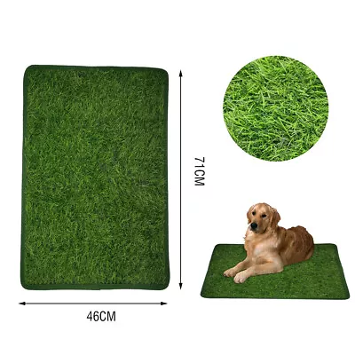 £13.98 • Buy Pet Dog Toilet Mat Training Grass Potty Pad Loo Tray Indoor Waterproof Resuable