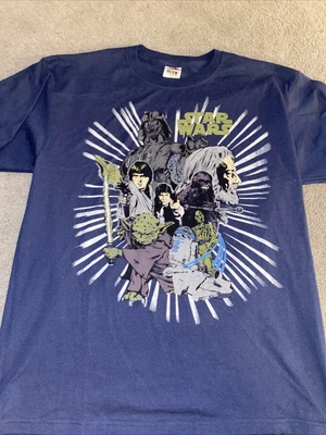 $9.99 • Buy Star Wars A New Hope T Shirt RARE Large L Skywalker Yoda Vader