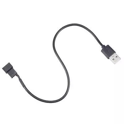 Fan Power Supply Cable USB 2.0 A Type To A 3 Pin Or 4 Pin Output 11.8 Inch • $6.42
