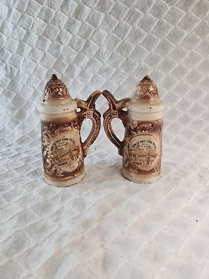 Mini Beer Stein Salt And Pepper Shakers Worlds Only Corn Palace Mitchell SD  • $19.99