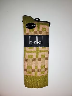 B. Ella Ladies Cashmere Wool Angora Blend Socks Odine Lime USA 🇺🇸  • $18