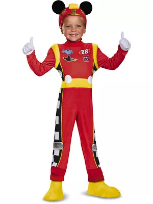 Boys Deluxe Disney Mickey And The Roadster Racers Mickey Mouse Costume • $61.98