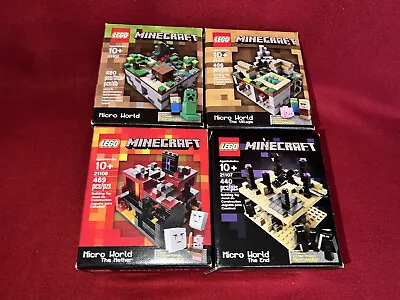  Lego Minecraft Complete Collection Of Original Sets 21102 21105 21106 2110  • $369