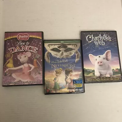 3 DVDs Angelina Ballerina:Love To Dance Charlotte’s Web New • $19.99