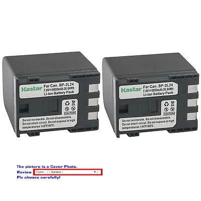 Kastar Replacement Battery For Canon BP-2L24 2L12 & Canon VIXIA HV40 VIXIA HV30 • $23.99