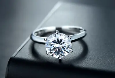 3 Carat Round CUT CZ Bridal Engagement RING 100% Genuine Sterling Silver • $39.80
