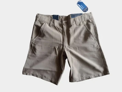 £13.57 • Buy Nautica Boys School Uniform Performance Shorts Sz 10 Husky Khaki Color MSRP $38