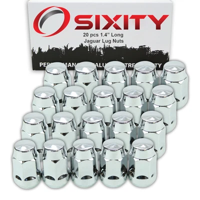 $22.51 • Buy 20 Chrome Bulge Acorn Wheel Lug Nuts For Jaguar S-Type Vanden Plas XJ8 XJR Fl
