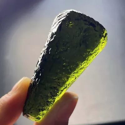 250CT Moldavite Genuine Raw Moldavite Crystal From Czech Republic PICcertificate • $10.50