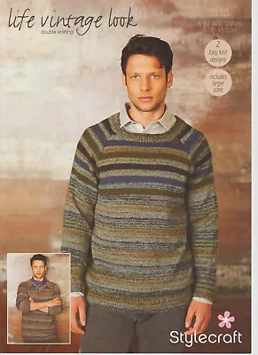 NEW CLEARANCE EASY Double Knit Man Men Raglan Sweater  KNITTING PATTERN 36  50  • £2.99