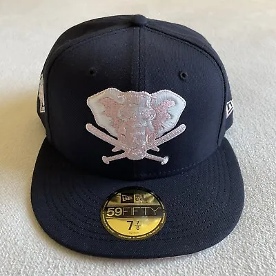 New Era Oakland Athletics 25th Anniversary Stomper 59FIFTY Hat Size 7 7/8 Navy • $29.99
