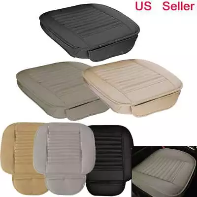 Universal Car Seat Cover PU Leather 3D Breathable Pad Mat For Auto Chair Black • $12.99