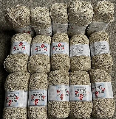 £19.99 • Buy My Love Wool Kinds Fancy Yarn  Knitting Crochet 15x 100g Balls
