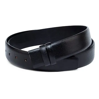 Black Leather Belt Strap Mens Belts For Ferragamo Buckles Italy 1 3-8 Inch 35 Mm • $56.34