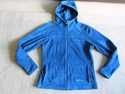 £14 • Buy MARMOT Hooded Fleece Jacket Size UK M Walking Hiking Climbing 
