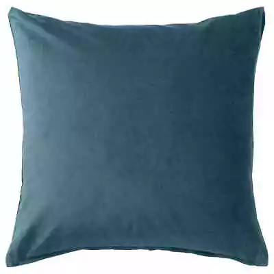 IKEA Sanela Cushion Cover 50 X 50 Cm 805.483.26 Deep Blue Velvet NEW • £7.99