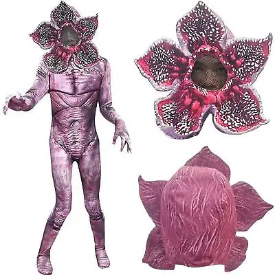 $33.29 • Buy Kids Stranger Things Demogorgon Cosplay Monster Jumpsuit Mask Costume Outfit Set