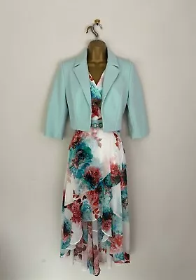 Mother Of The Bride Outfit Size 10 / 12 Linea Raffaelli Dress & Jacket Occasion • £449.99