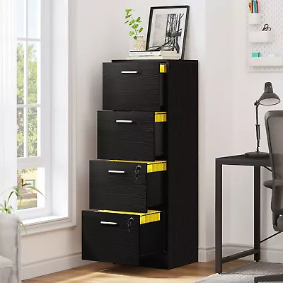 File Cabinet 4-Drawer Storage Organizer Vertical Filing Cabinet For Home Office • $94.83