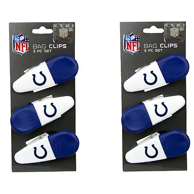NFL Indianapolis Colts Magnetic Bag Clips Set Of 6 • $10.99