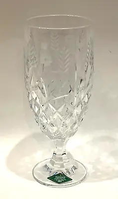 Shannon Crystal Designs Of Ireland- Flower Wheat Etched Goblet Beverage Glass- • $12