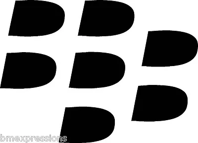 BlackBerry Logo Bullets BB Z30 Z10 Q10 Vinyl Decal Your Color Choice Sticker • $5.10