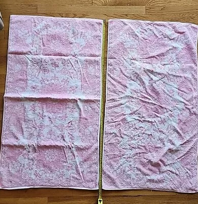 2 Vintage MARTEX Pink Bath Towels Possibly Never Used Excellent Lot Of 2 • $28