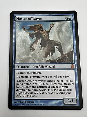 MTG Master Of Waves Theros 53/249 Regular Mythic NM • $2.99