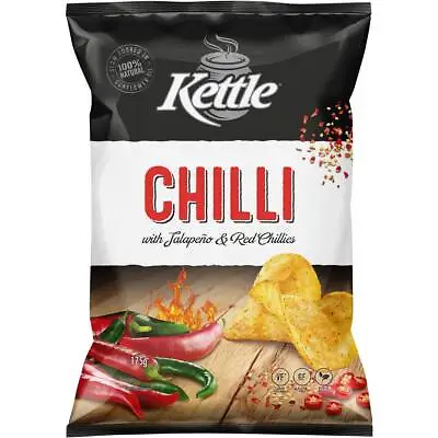 Kettle Chilli Potato Chips Pack 175g • $16
