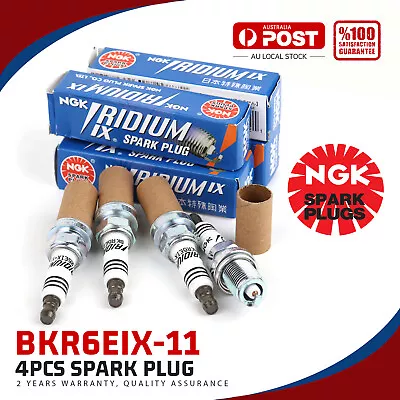 NGK Iridium IX Spark Plug BKR6EIX-11 Set Of 4 GENUINE High QUALITY • $65.99